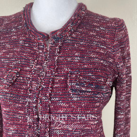 Etoile Isabel Marant Ariana Knitted Cotton Blend Jacket ASO Emma Watson Tweed - Picture 9 of 14